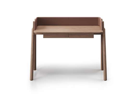 Консоль Basic 120*45 см (натуральный дуб, кирпичный экокожа)