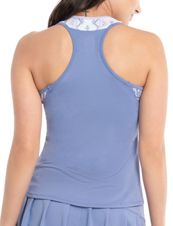 Женский топ теннисный Lucky in Love All About Ikat Tank - небесный