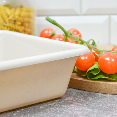 Лоток прямоугольный 3,5л 340*230*68мм, цвет слоновая кость, №8