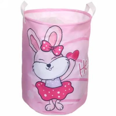 Корзина для хранения круглая Зайка 44*33 см JA49