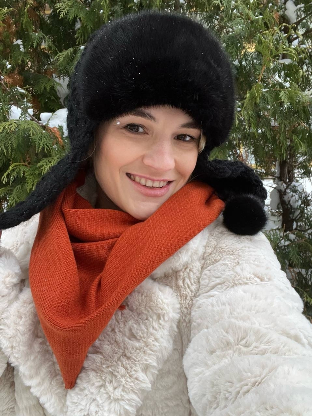 Косынка облегченная терракот