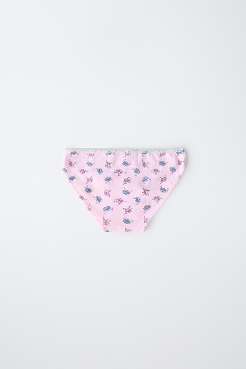 ZARA НАБОР ИЗ ТРЕХ ТРУСОВ С ПРИНТОМ «ЛИЛО И СТИЧ» © DISNEY, РОЗОВЫЙ