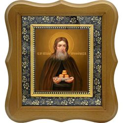 Никодим Печерский, преподобный просфорник. Икона на холсте.