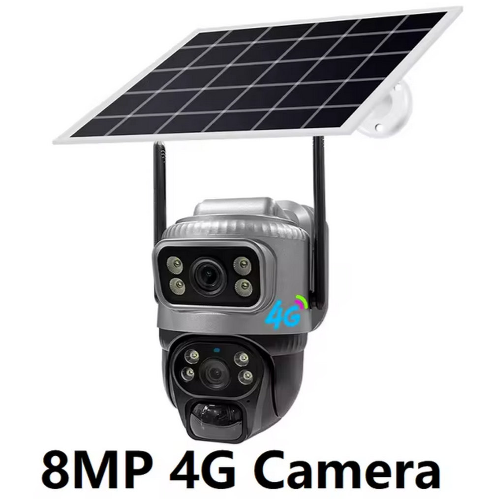 Wi-Fi 4G Камера видеонабл. с 2-мя объектив. +Solar panel 4MP FaizFull FT60