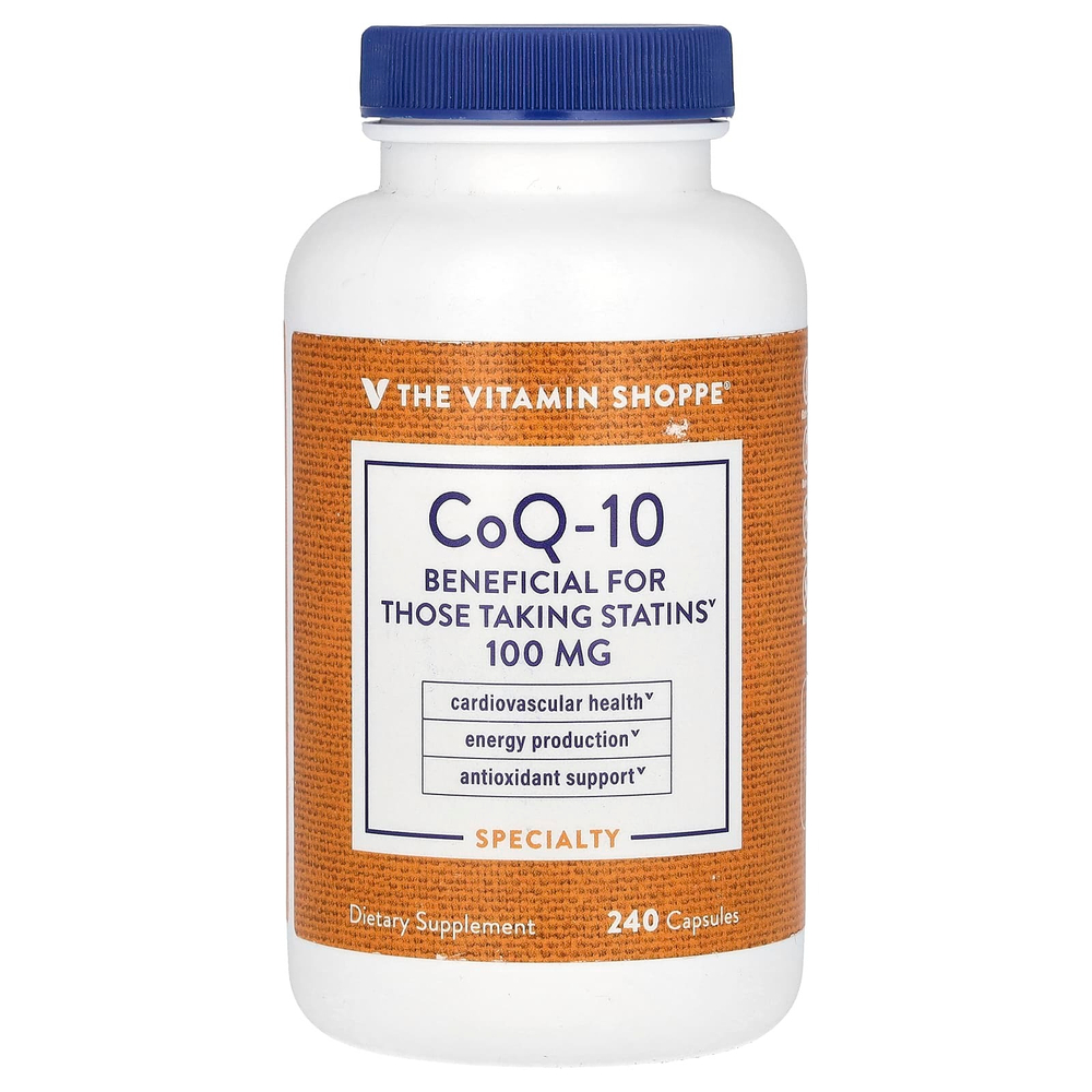 The Vitamin Shoppe, коэнзим Q10, 100 мг, 240 капсул