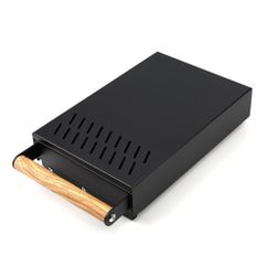 Нок-бокс ящик для сброса кофейного жмыха 32*21*7,5 см черный P.L. Barbossa