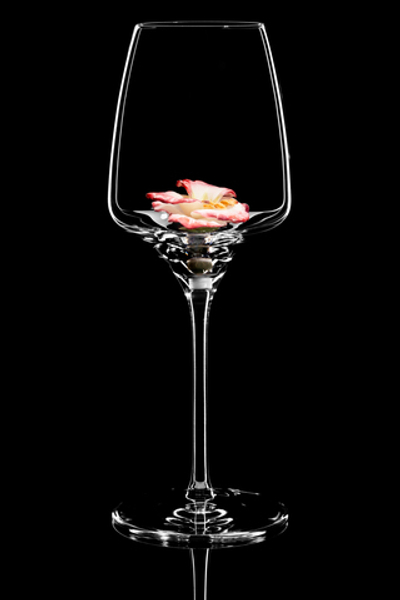 Бокал для белого вина. / Гладиолус розовый.