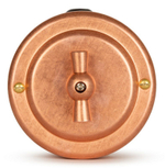 Переключатель ретро поворотный 1 кл. "Натуральная Медь" VINTAGE-BRASS 30101-7 / 1 Группа света, проходной