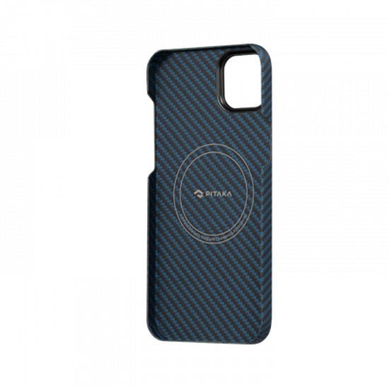 Чехол Pitaka MagEZ Case 3 для iPhone 14 Plus (6.7"), черно-синий, кевлар (арамид)
