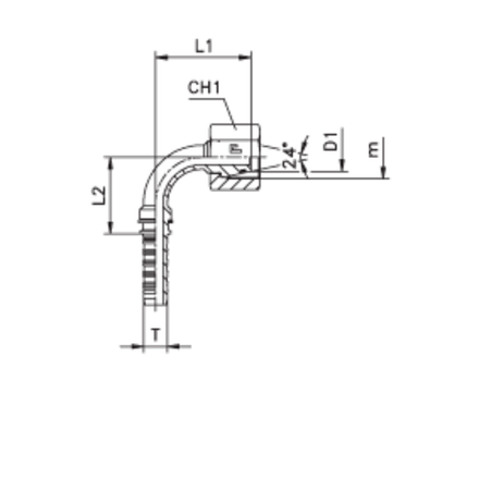 Фитинг DN 20 DKO-S (Г) 36x2 25 (90)  E41