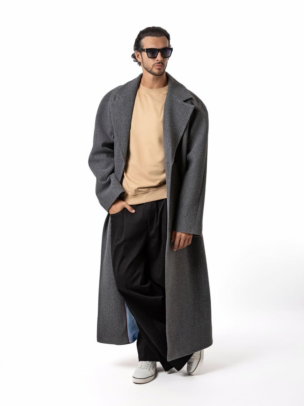 Пальто Dryg двубортное графит