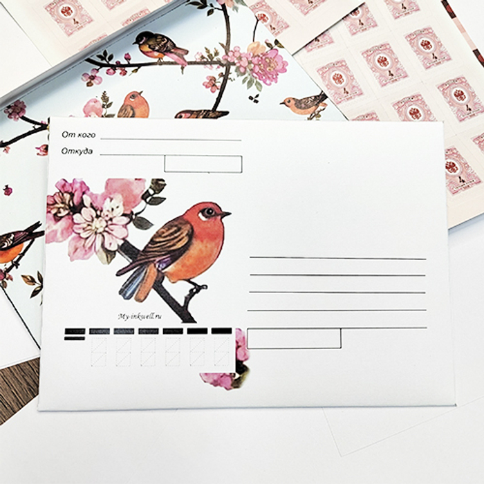 Конверт "Птицы"
