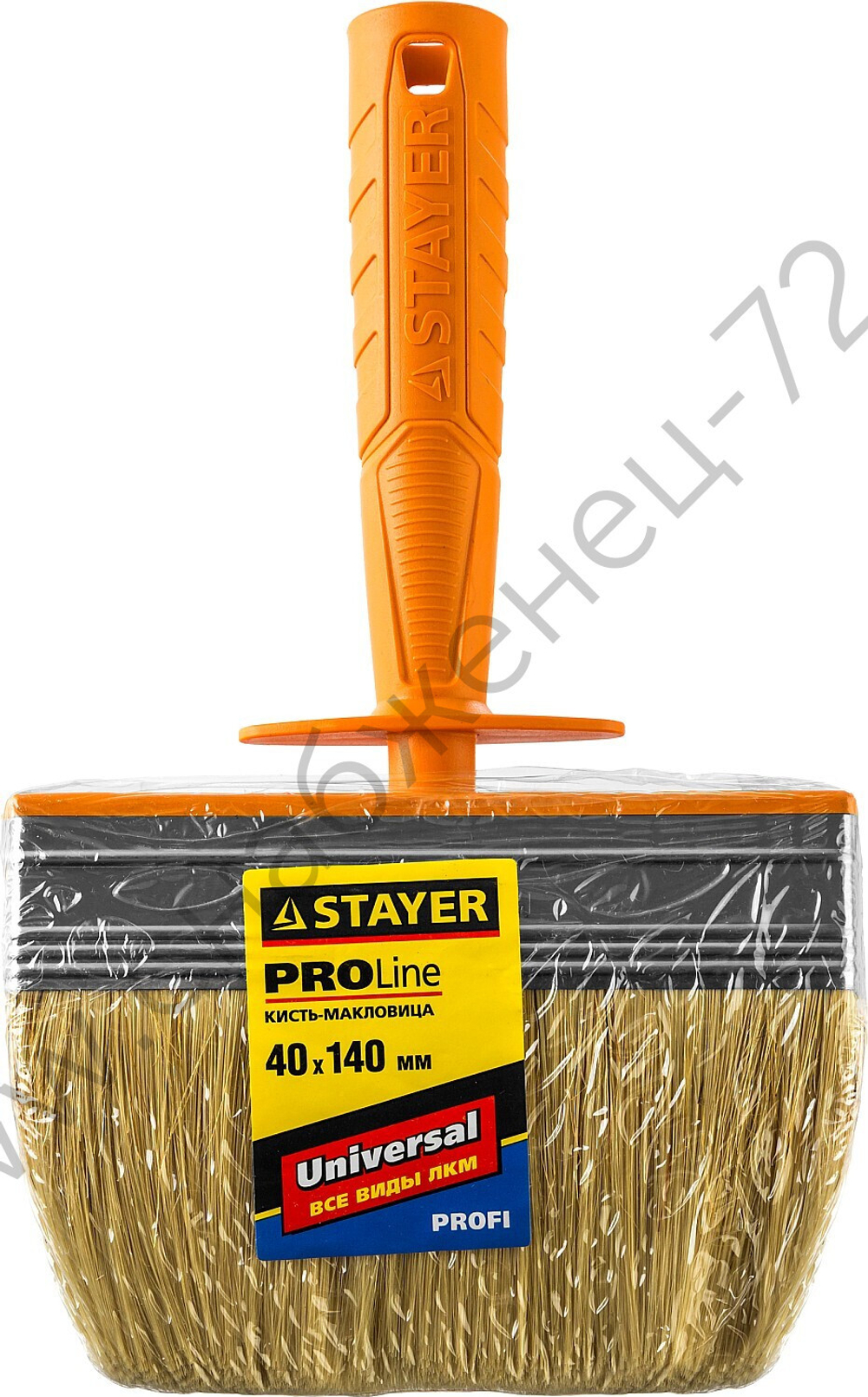 STAYER UNIVERSAL MINI 4х14 см, светлая натуральная щетина, пластмассовый корпус, Макловица, PROFESSIONAL (0182-14)