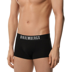 Мужские трусы хипсы черные набор 2 в 1 Bikkembergs ELEGANCE BKK1UTR10BI/2