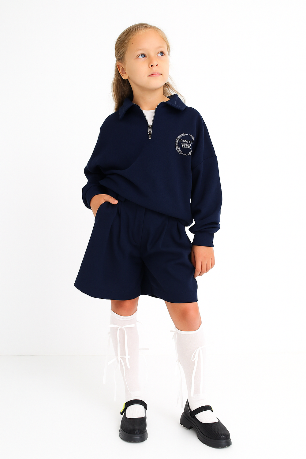 Шорты классические, синие