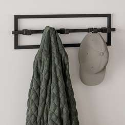 Вешалка настенная Cubiko черная