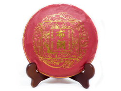 59320 Чай прессованный черный Пуэр Шу "Сэнчжун, Булан Шань", ци цзы бин 357гр