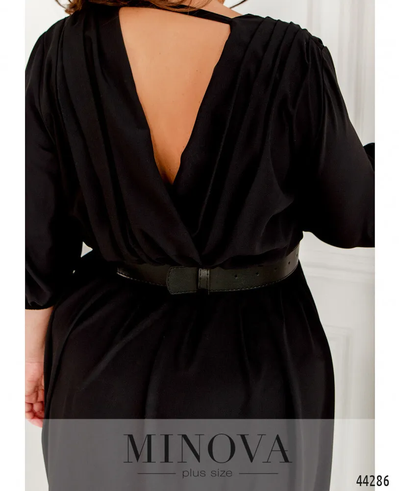 Платье 8616Б-черный Minova