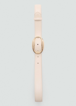 Ремень с овальной пряжкой