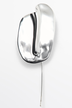 Massimo Dutti Серьги Dumpling, серебряный