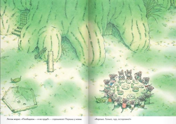 14 лесных мышей. Стрекозиный пруд