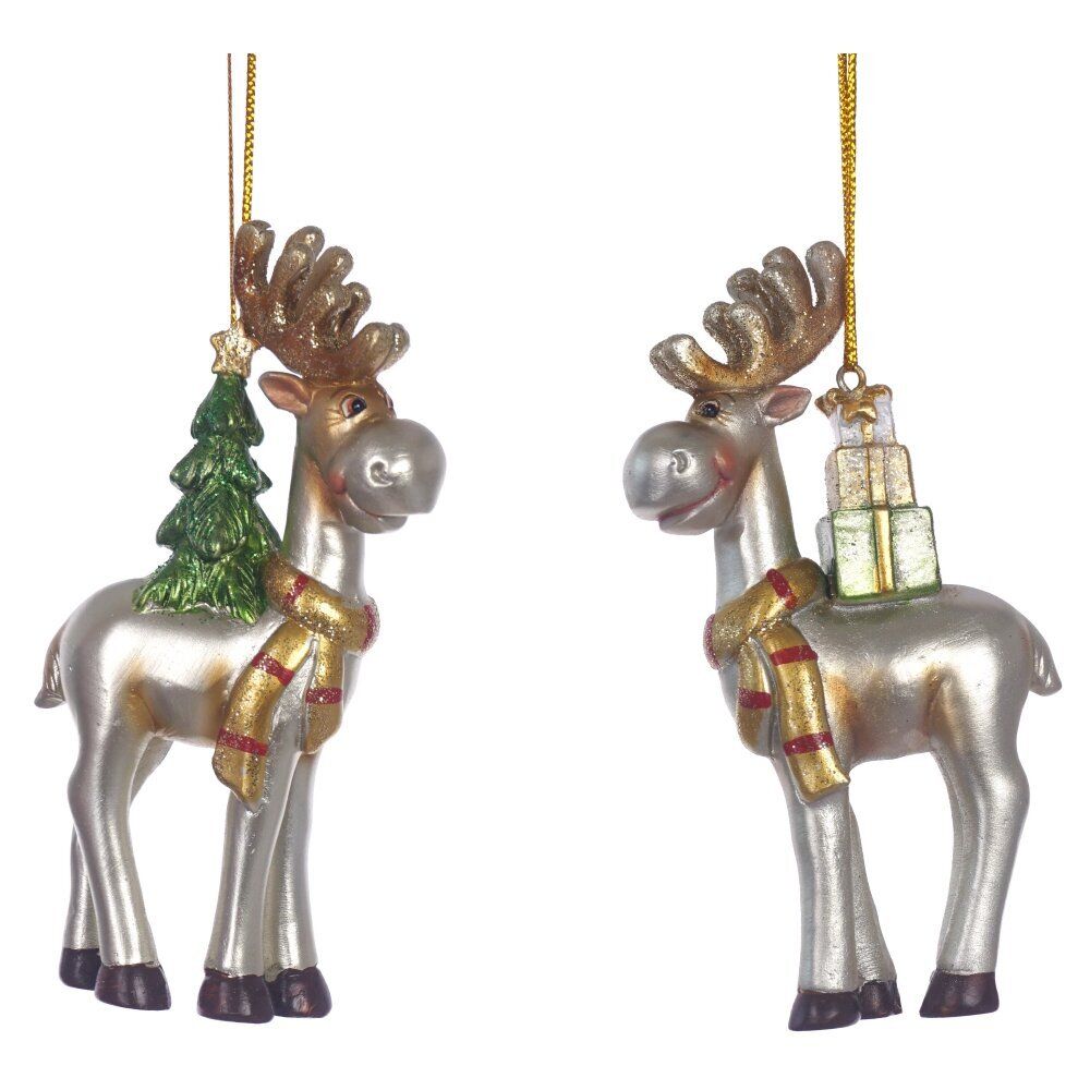 GAEM Фигурка декоративная подвесная "Олень", L5,5 W2,5 H11 см, 2в.