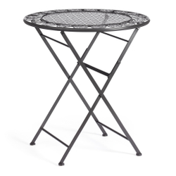 Стол Patio (PL08-11139) стальной сплав, черный, 70х75см