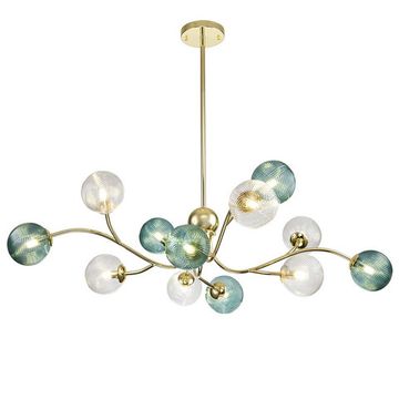 Люстра на штанге 12*G9 V000298 11032/12R Gold золотой Selva Indigo