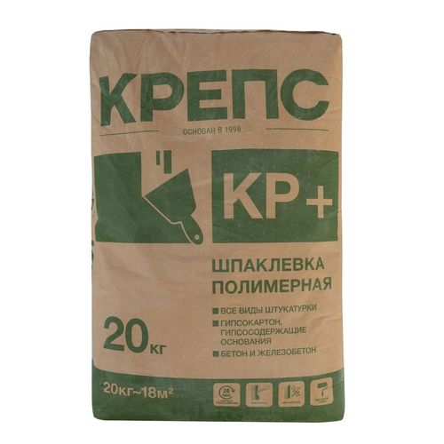 Шпатлевка полимерная Крепс КР плюс 20 кг