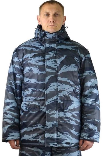 Костюм зимний охранника "Контрол" полукомбинезон (КМФ серый вихрь)