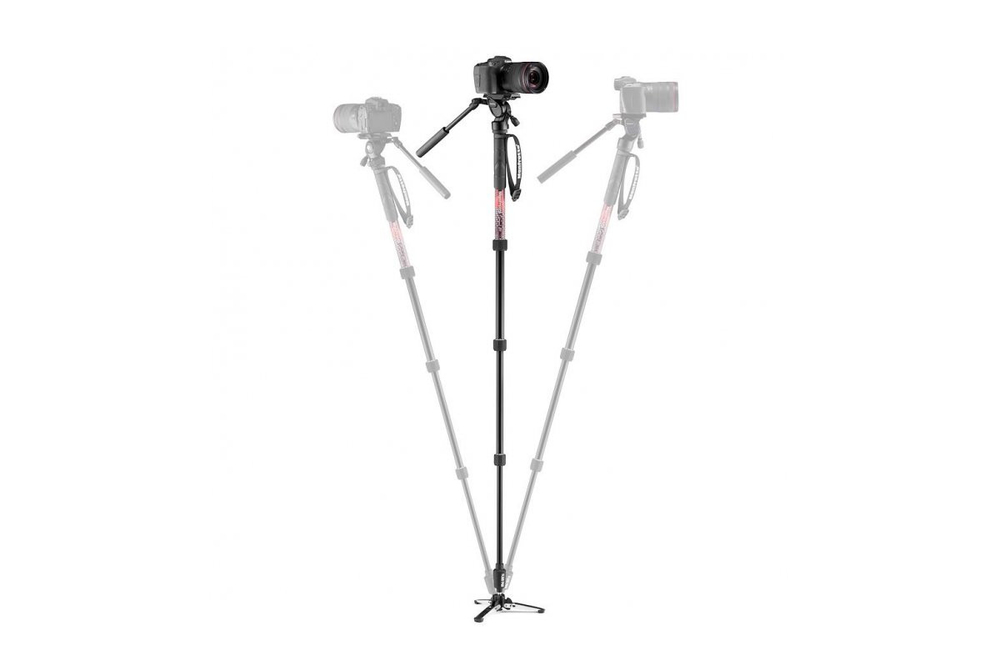 Монопод Manfrotto MVMELMIIA4LIVE для видеосъемки, алюминиевый сплав с головой MVH400