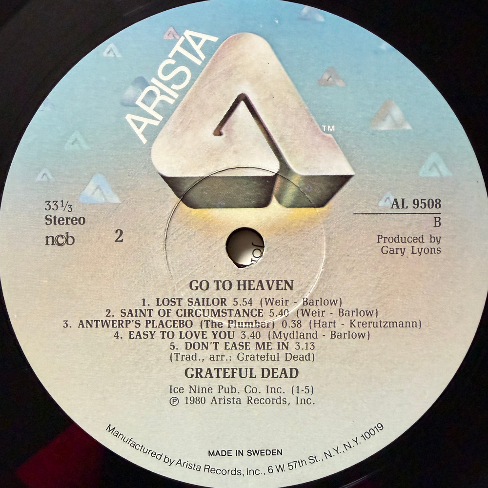Grateful Dead ‎– Go To Heaven (Швеция 1980г.)