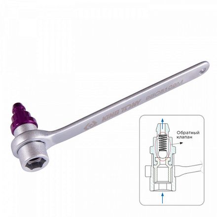 Цена на KING TONY (9BC5109M) Ключ для прокачки тормозов, 9 мм