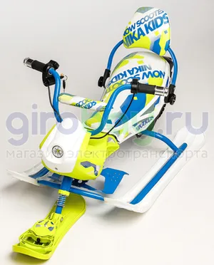 Детский электроснегокат BARS Arctic - Голубой фото 1 фото №3