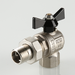 Кран шаровой усиленный VALTEC PERFECT угловой с полусгоном