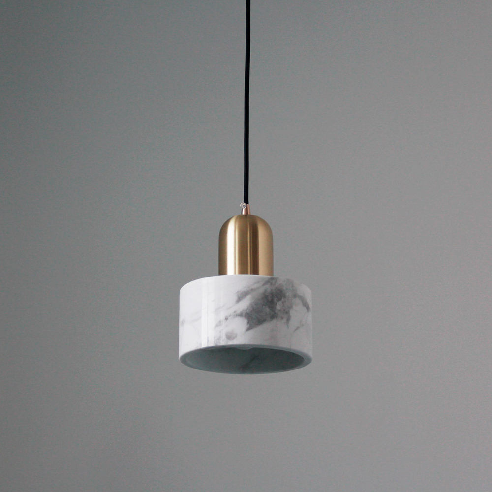 Подвесной светильник Cloyd ANTUAN P1 / Ø15 см - бел.мрамор (арт.10794)