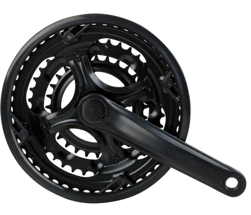 Система 5-351246 пер. 7-8скор. сталь 28/38/48зуб с защ. шатуны с пласт. покр. 170мм(10) черная