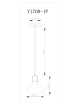 Подвесной светильник Moderli V1700-1P One