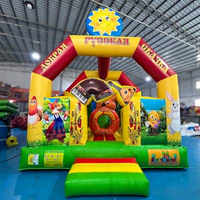 Коммерческий надувной батут «Добрая русская сказка 3», 8*4*5 м.