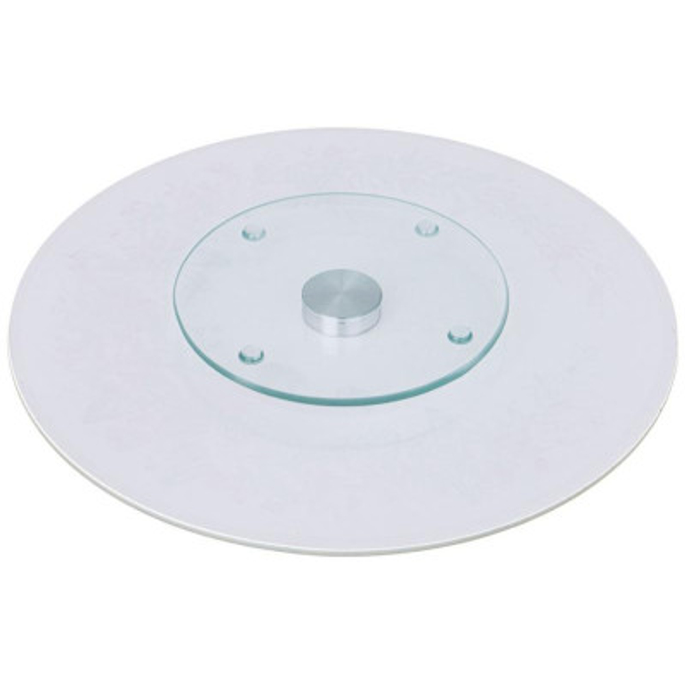 Тортовница вращающаяся "Снегири" 32х2.5см