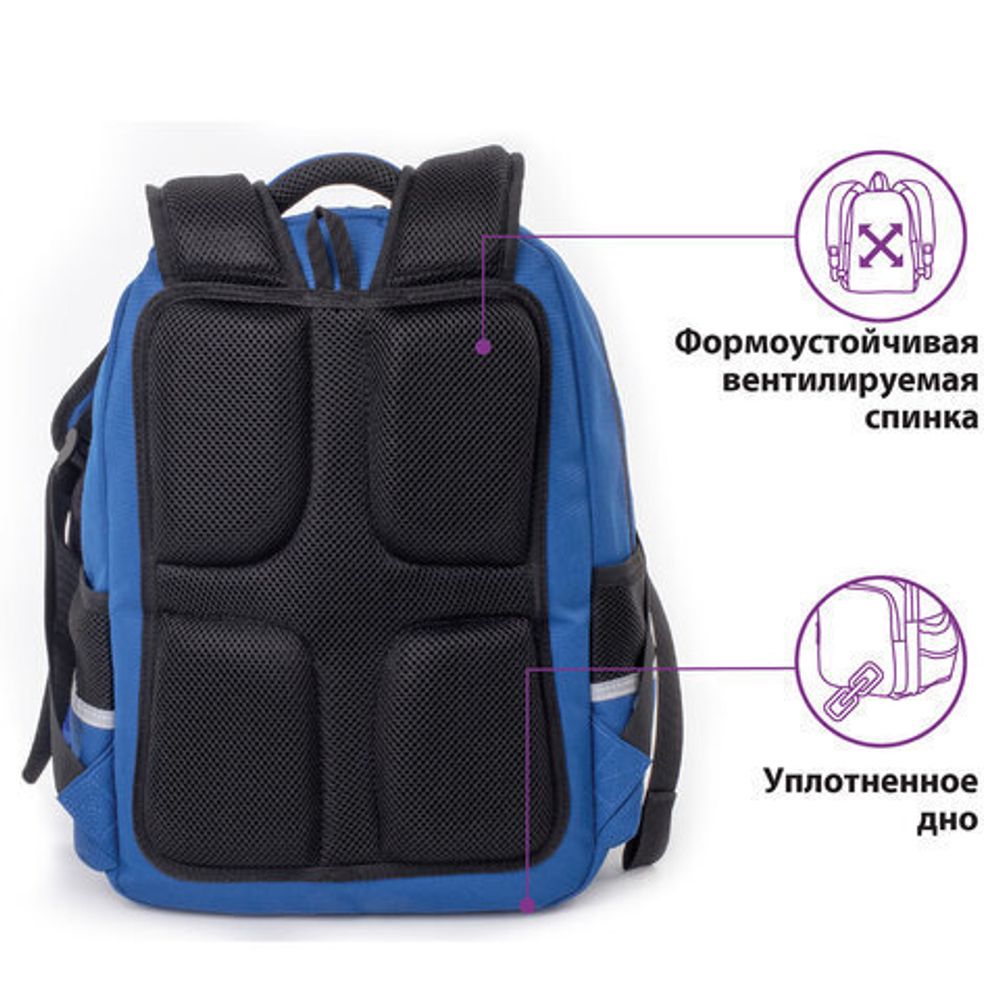 Рюкзак ЮНЛАНДИЯ COMPLETE, с пеналом в комплекте, эрго-спинка, "Pixels", 42х29х14 см, 229974