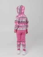 Кофта вязаная на молнии с капюшоном