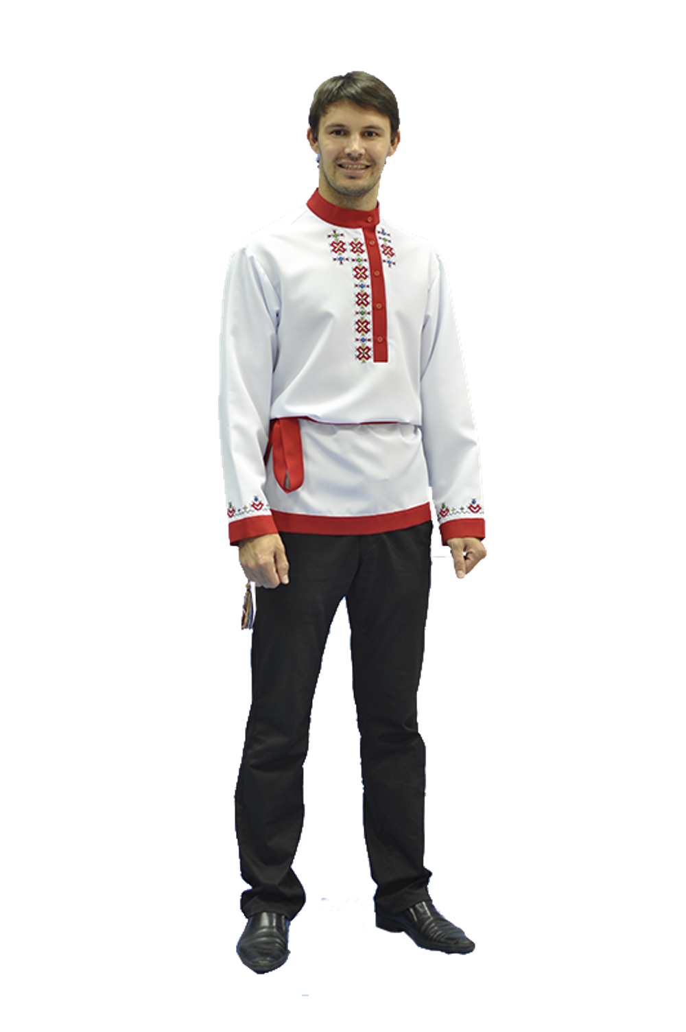 Рубашка мужская с поясом