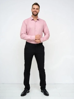 Рубашка классическая с длинным рукавом приталенная