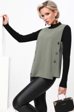 Жилет с декоративными пуговицами свободный DStrend (Акция)