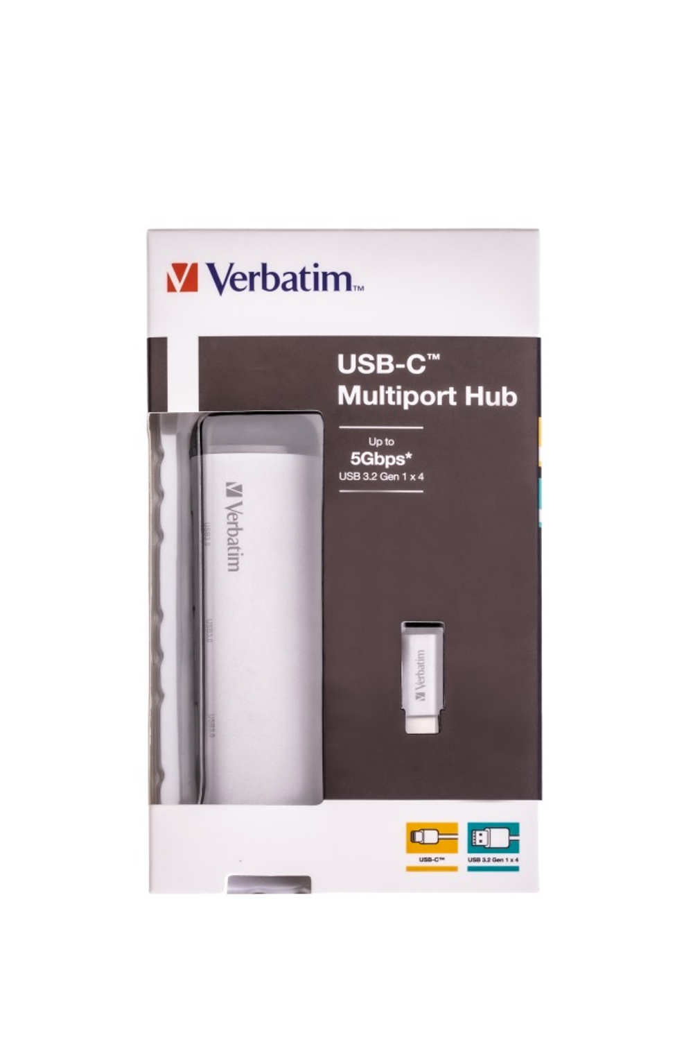 Многопортовый разветвитель Verbatim USB-C 4x USB 3.2 GEN 1
