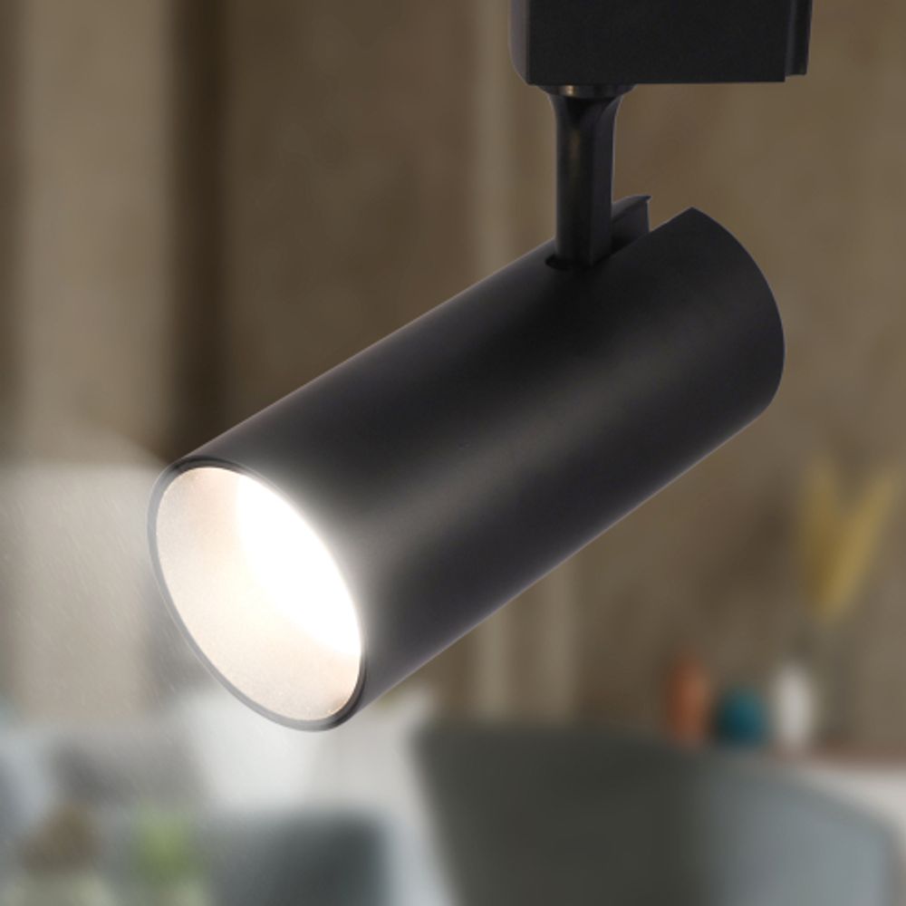 Трековый светильник однофазный ЭРА TR5-30 COB BK светодиодный 30Вт 4000К 2200Лм черный