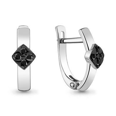 942396Ч Серьги из Золота с бриллиантами из коллекции "Blackberry"