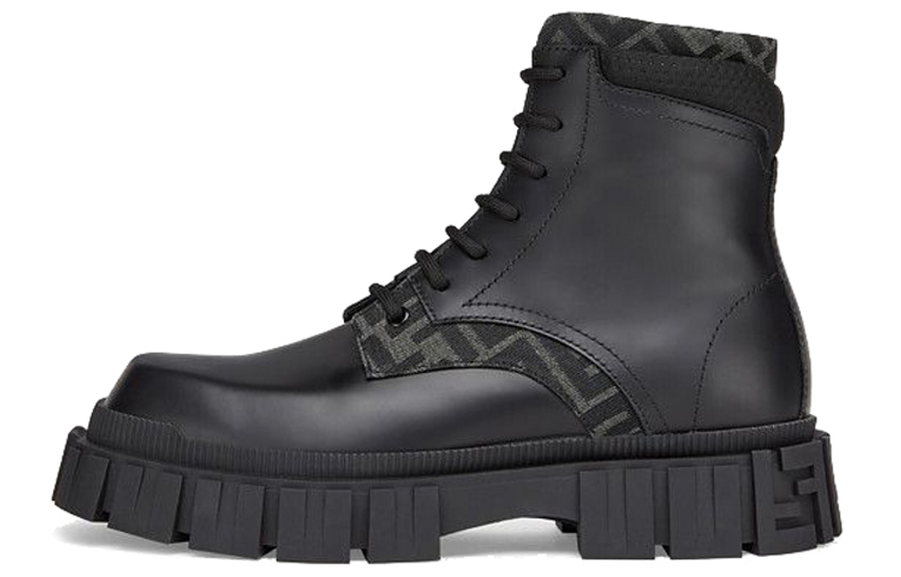 FENDI Force Lace-Up Ankle Boots