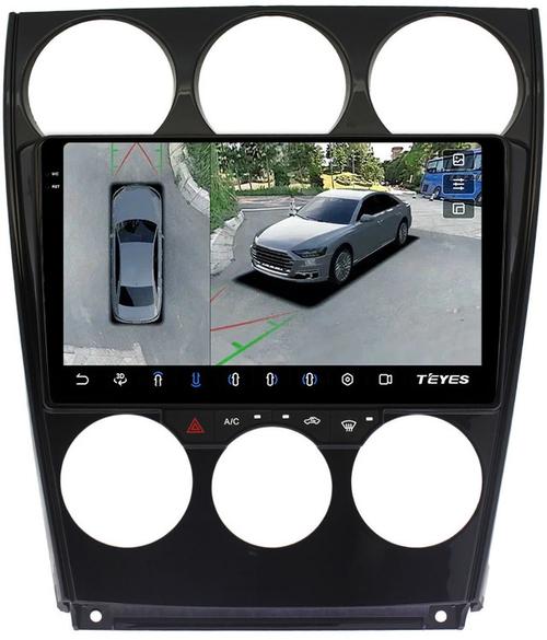 Магнитола для Mazda 6 GG 2002-2007 - Teyes CC3-2K-360 на Android 10, Быстрая, 2K QLED, CarPlay, 4G SIM-слот, 4 камеры в комплекте
